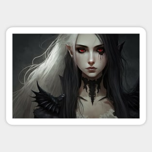 Dark Prinsess of goth Anime art poster Sticker